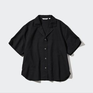 Uniqlo Linen Blend Open Collar Shirt